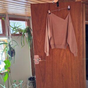 Dusty Rose Asymmetrical Sweater